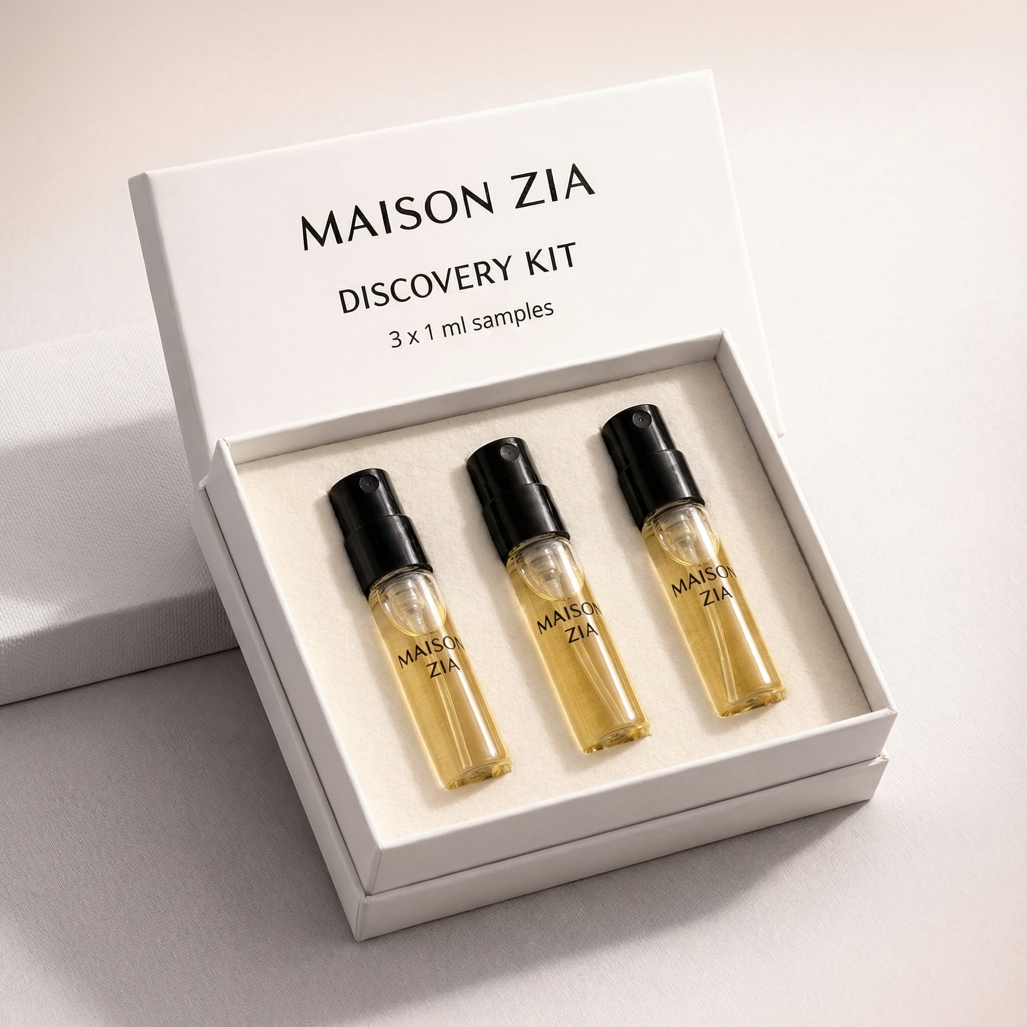 Maison Zia Discovery Kit – 3 Premium 1 ml Samples